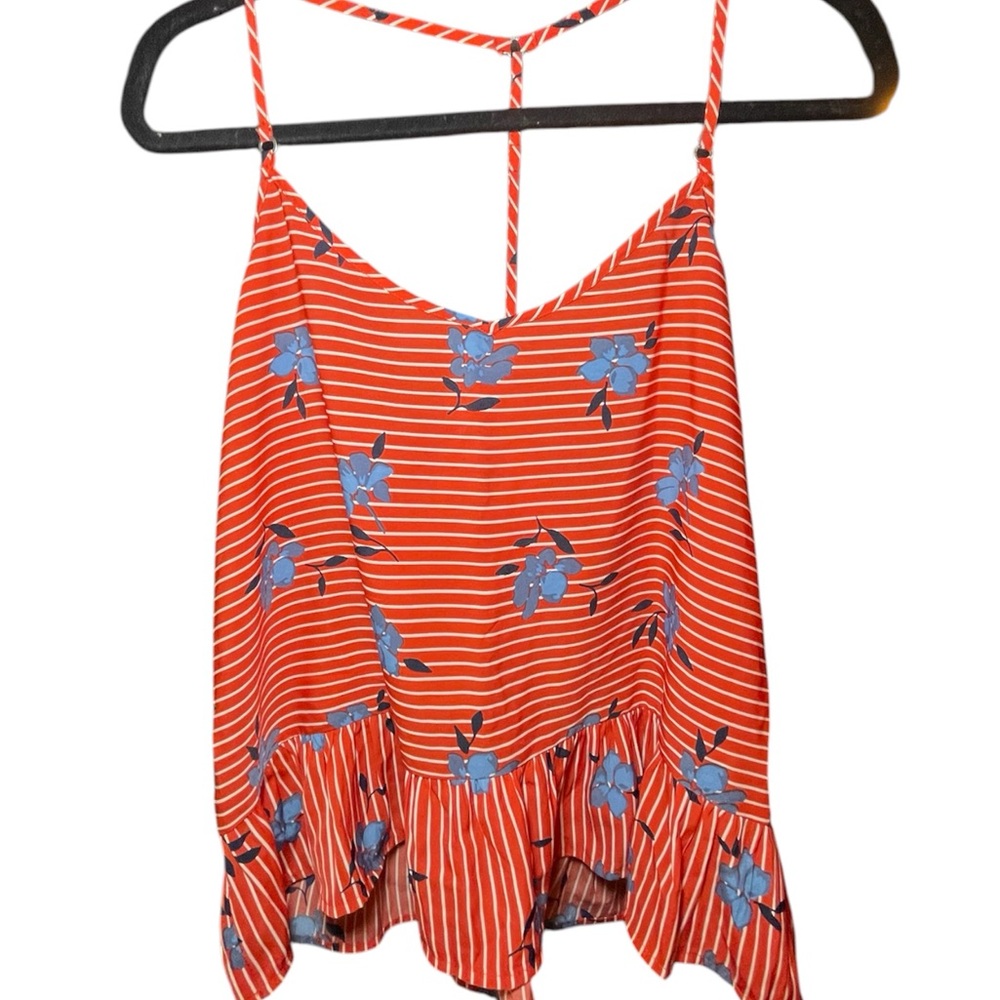 Abercrombie & Fitch Red Floral Camisole
